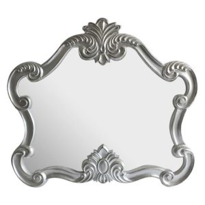 Acorn Wall Bedroom Mirror In Silver Frame