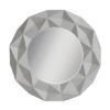Acroya Round 3D Effect Wall Mirror In Grey