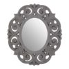 Astoya Scroll Design Wall Mirror In Antique Grey