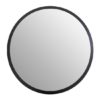 Athika Small Round Discus Wall Mirror In Black