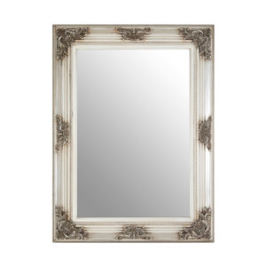 Barstik Rectangular Wall Mirror In Antique Silver Frame