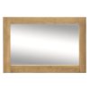 Brex Wall Mirror In Natural Wooden Frame