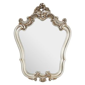 Cikroya Rose Crest Wall Mirror In Champagne
