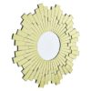 Dania Glitzy Small Circular Sunburst Design Wall Mirror In Gold