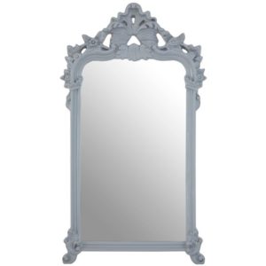 Grepoya Decorative Crest Wall Mirror In Grey