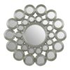 Maris Multi-Circular Symmetric Design Wall Mirror In Silver