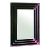 Nthrow Rectangular Bevelled Frame Wall Mirror In Purple