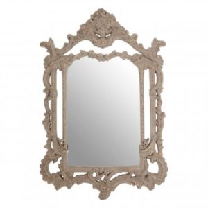 Vesey Wall Bedroom Mirror In Weathered Antique Grey Frame