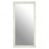 Zelman Wall Bedroom Mirror In White And Brushed Gold Frame