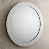 Sonata Large Round Wall Mirror In Bevelled Glass