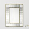 Laura Ashley Clemence Small Rectangle Mirror With Gold Leaf Edging