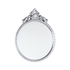 Laura Ashley Overton Ornate Mirror In Silver Finish