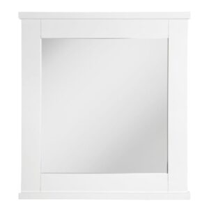 Partland Wall Bathroom Mirror In White Frame