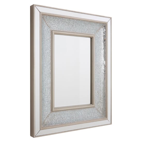 Wallisian Wall Bedroom Mirror In Antique Silver Wooden Frame