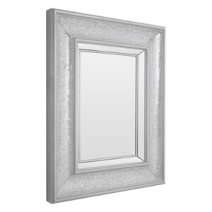 Whinny Rectangular Wall Bedroom Mirror In Antique Silver Frame
