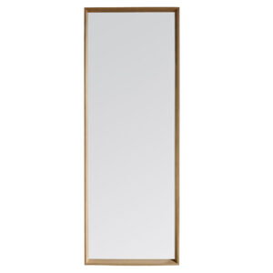 Chelan Leaner Floor Mirror In Oak Wooden Frame