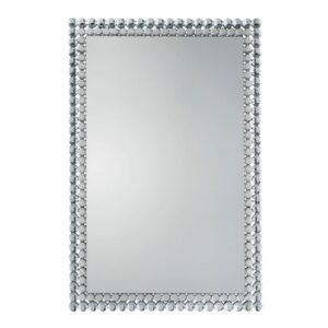 Fargo Rectangular Bevelled Wall Mirror In Silver