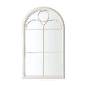 Hurst Arch Design Wall Mirror In White Frame