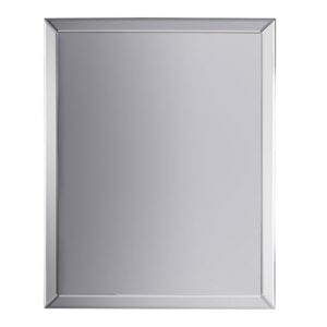 Lorain Rectangular Bevelled Wall Mirror In Silver