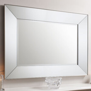 Vestal Rectangular Wall Mirror In Silver Frame