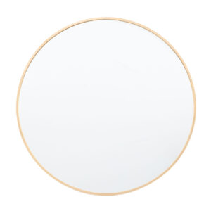 Yareli Round Wall Mirror In Gold Frame