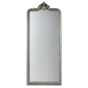 Cabot Leaner Floor Mirror With Silver Wooden Frame