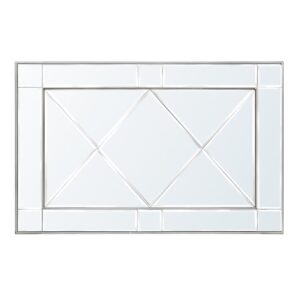 Belle Wall Mirror With Silver Wooden Frame