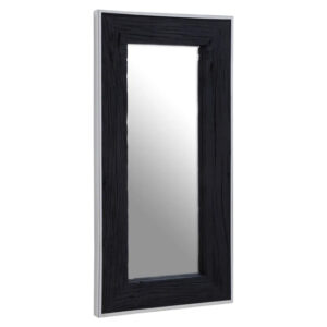 Kaia Wall Mirror Rectangular With Black Wooden Frame