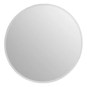 Sanford Small Round Wall Mirror With Mirrored Frame