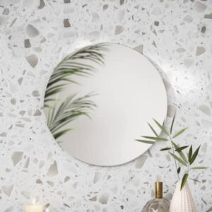 Merill Round Wall Mirror With Wooden Frame