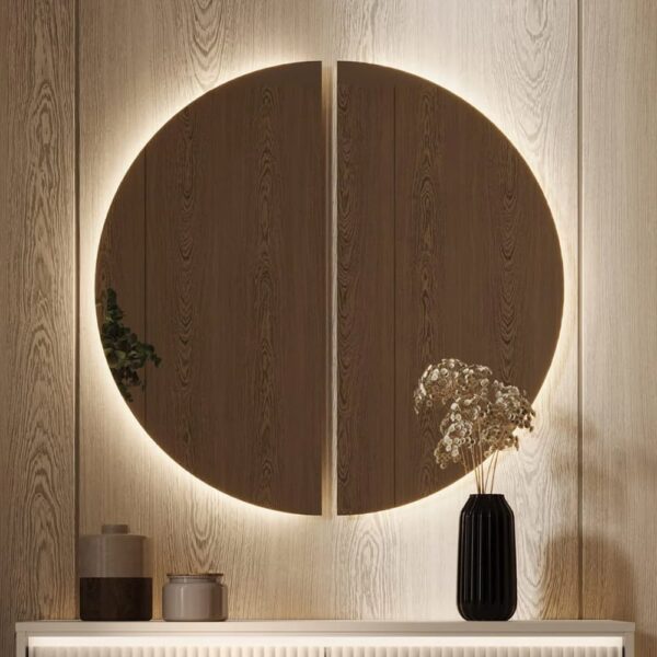 Trier Large Bedroom Wall Mirror In Clear And LED